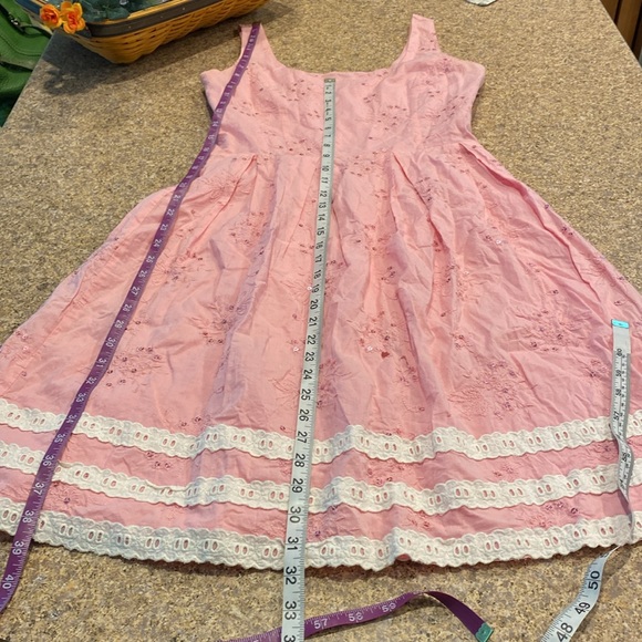 Philip Decaprio WITH FLAWS Pink Dress Lined Sequins Lace 8 - Picture 6 of 17